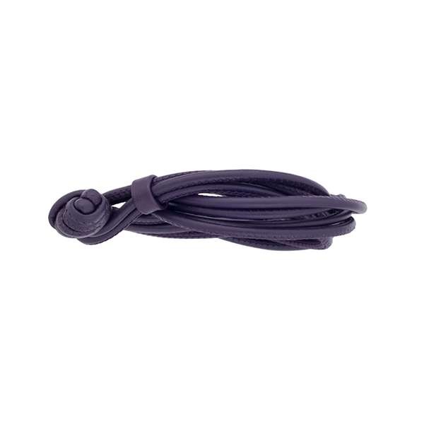 Leder-Armband | violett, 45 cm